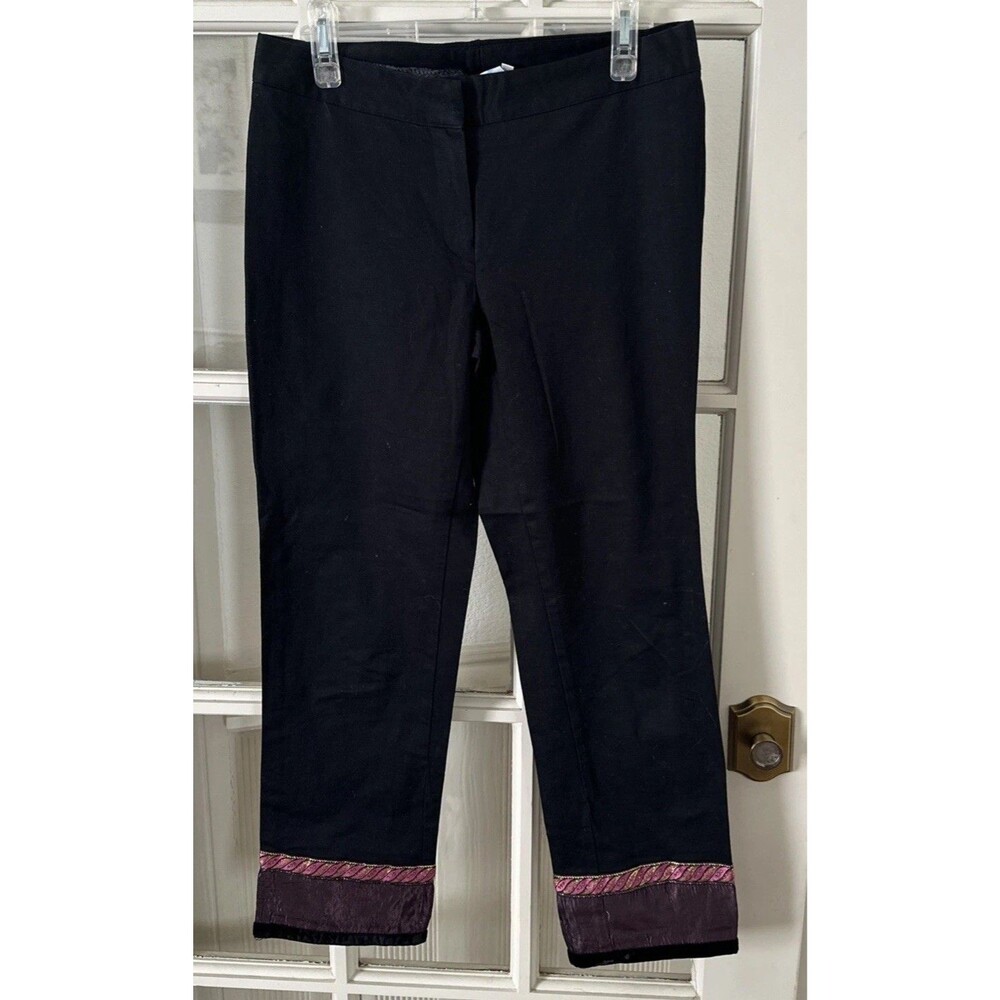Vintage Capri Pants Womens Juniors 9 Black